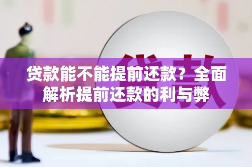 常宁贷款能不能提前还款？全面解析提前还款的利与弊
