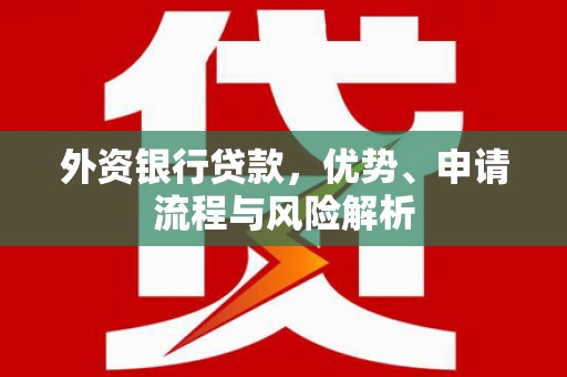 常宁外资银行贷款，优势、申请流程与风险解析