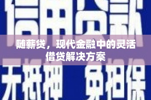 常宁随薪贷，现代金融中的灵活借贷解决方案