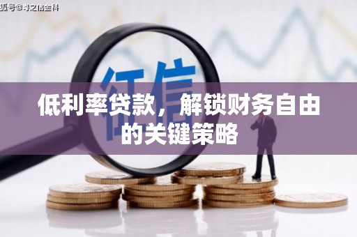 常宁低利率贷款，解锁财务自由的关键策略