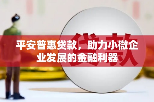 常宁平安普惠贷款，助力小微企业发展的金融利器